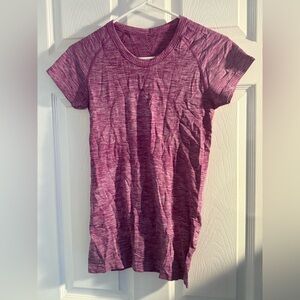 lululemon athletica Short Sleeve Tee in Heathered Pink